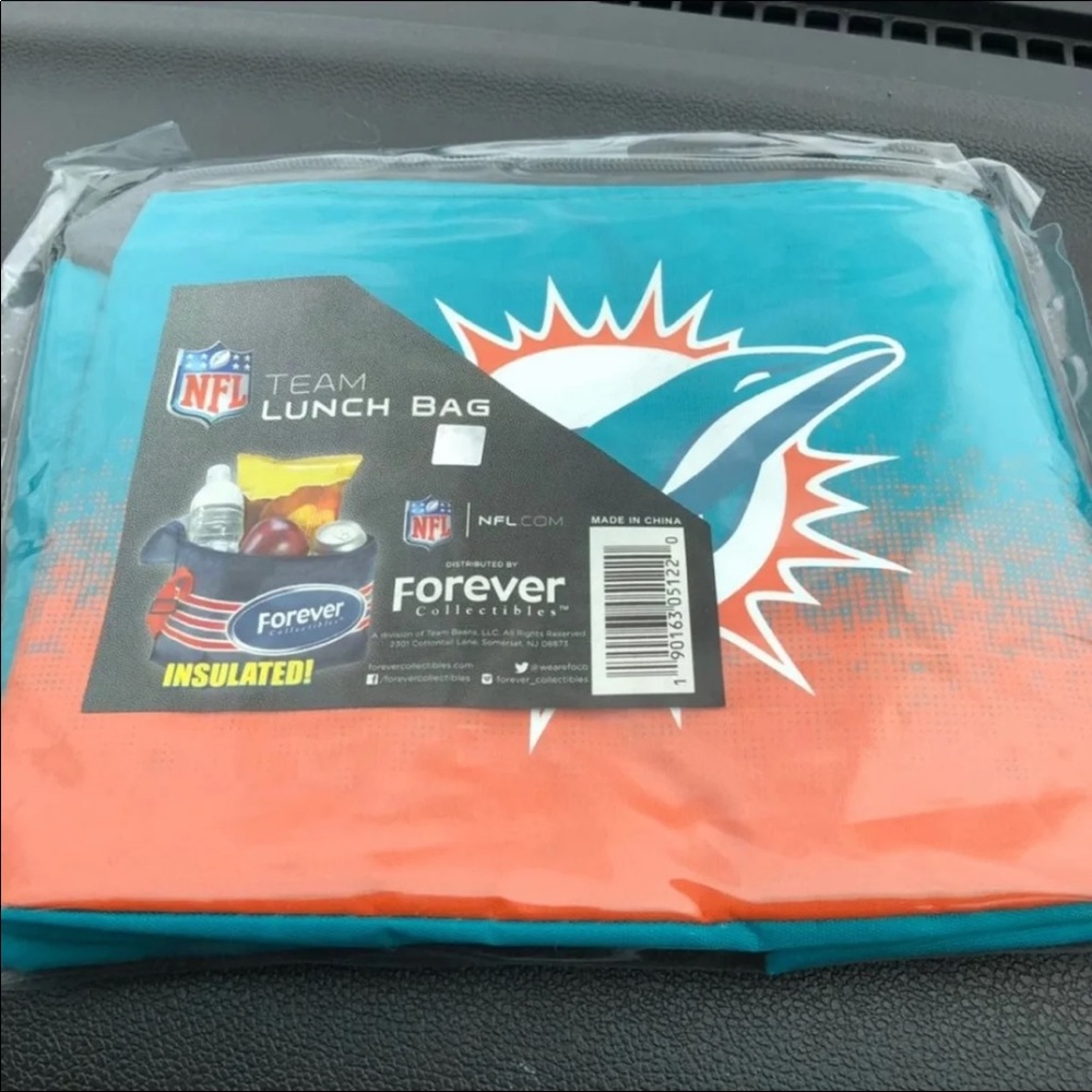 Miami Dolphin NFL Team Lunch Bag - Picture 2 of 2